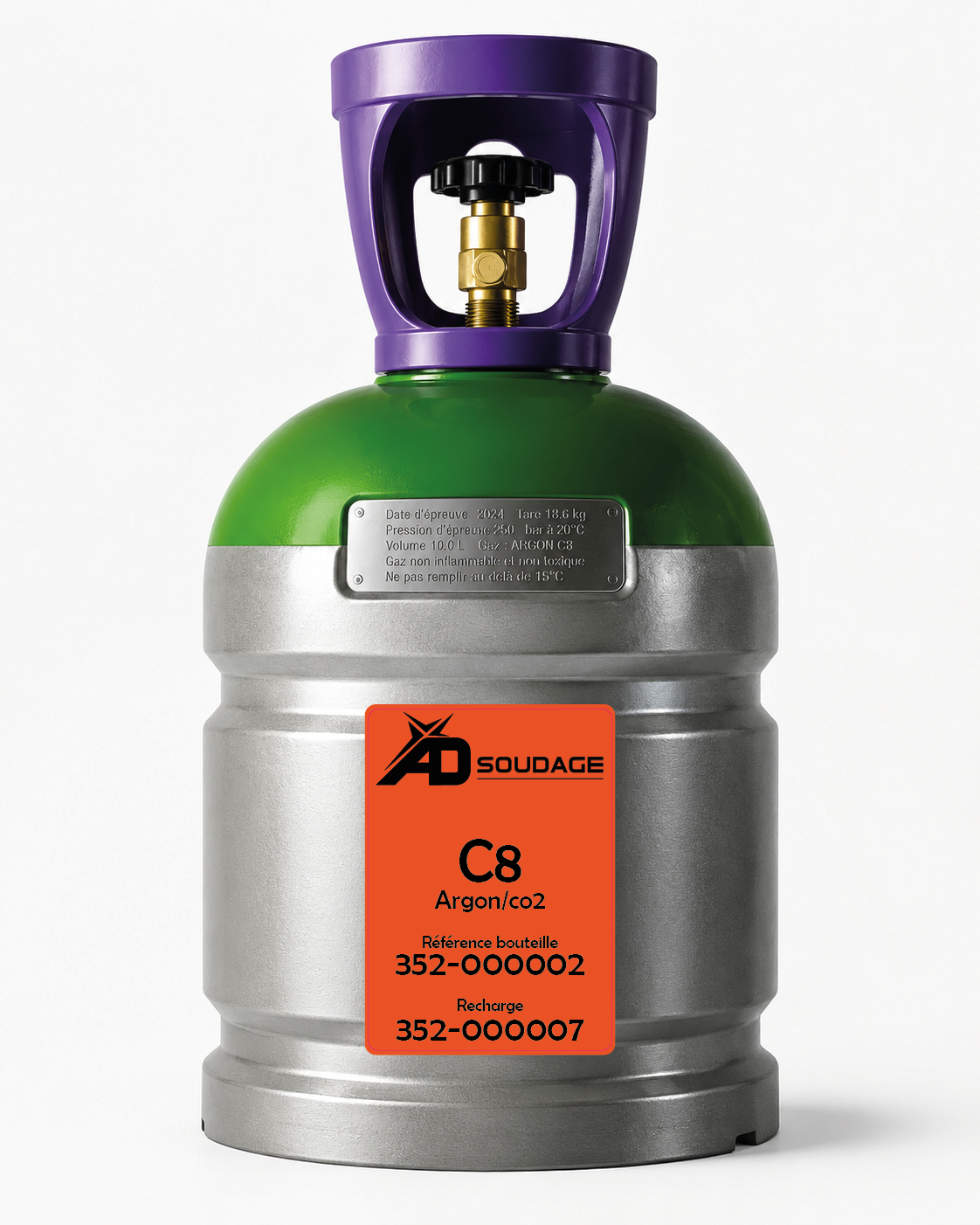 Bouteille Argon C8