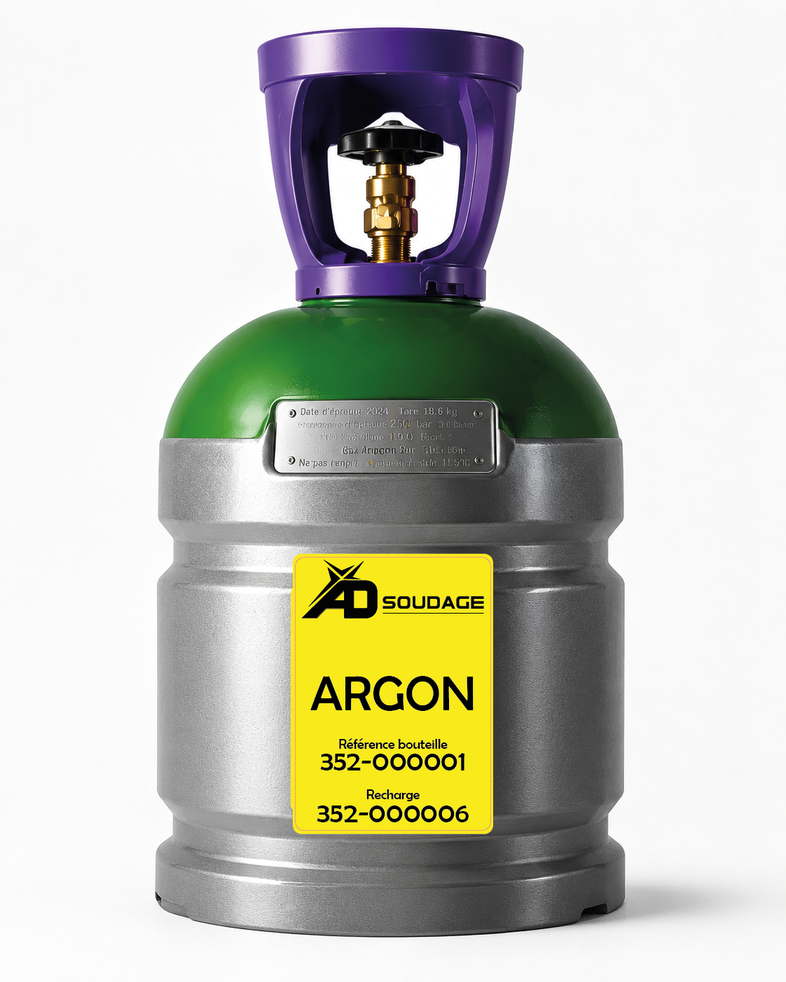 Bouteille Argon pur